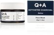 Sejas maska Q+A Activated Charcoal, 50 g cena un informācija | Sejas maskas, acu maskas | 220.lv