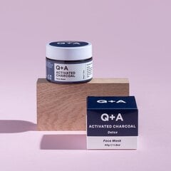 Sejas maska Q+A Activated Charcoal, 50 g cena un informācija | Sejas maskas, acu maskas | 220.lv