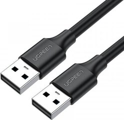 Ugreen US102 USB 2.0 kabelis, M-M, 3 m, melns cena un informācija | Kabeļi un vadi | 220.lv