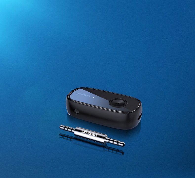 Ugreen CM279 AUX audio adapteris, Bluetooth 5.0 aptX, melns цена и информация | Adapteri un USB centrmezgli | 220.lv