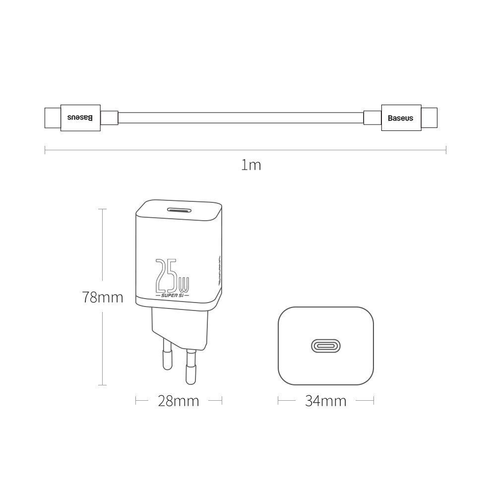 Baseus TZCCSUP-L02 cena un informācija | Lādētāji un adapteri | 220.lv