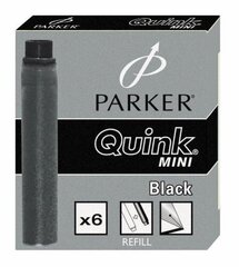 Картридж с чернилами Parker, черный (6 шт.) 1223-308 цена и информация | Письменные принадлежности | 220.lv