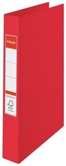 Mape-reģistrs ar gredzeniem ESSELTE, 2 gredzeni, A4, 35 mm, sarkana cena un informācija | Kancelejas preces | 220.lv
