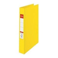 Mape-reģistrs ar gredzeniem ESSELTE, 4 gredzeni, A4, 35 mm, dzeltena cena un informācija | Kancelejas preces | 220.lv