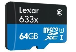 Lexar LSDMI64GBBEU633A 64GB цена и информация | Карты памяти для мобильных телефонов | 220.lv