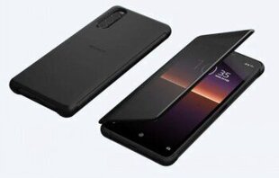 Sony Flip Case, paredzēts Sony Xperia 10 II, melns cena un informācija | Sony Mobilie telefoni un aksesuāri | 220.lv