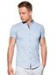 Vīriešu krekls ar īsām piedurknēm Ombre K543, zils цена и информация | Vīriešu krekli | 220.lv