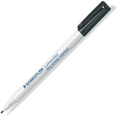 Marķieris baltajai tāfelei STAEDTLER Lumocolor slim 301, melns цена и информация | Канцелярия | 220.lv