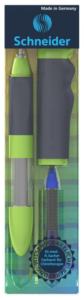 Pildspalva SCHNEIDER Base Senso, pelēkas/zaļas krāsas korpuss цена и информация | Rakstāmpiederumi | 220.lv
