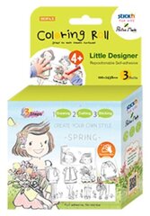 Līmējošo zīmēšanas lentu komplekts STICK´N "Mazais dizainers. Pavasaris" цена и информация | Развивающие игрушки | 220.lv