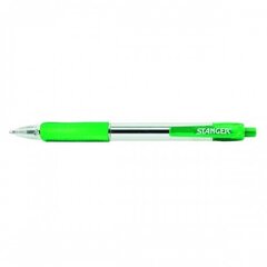 Автоматическая ручка Stanger Softgrip, 1мм, зеленая цена и информация | Письменные принадлежности | 220.lv