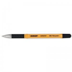 Lodīšu pildspalva STANGER FINE POINT SOFTGRIP, 0.7 mm, melna цена и информация | Rakstāmpiederumi | 220.lv