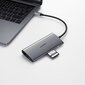 Ugreen CM179 USB-C-HDMI 4K, 3x USB 3.0, C tips, RJ45, SD, Micro SD, pelēks cena un informācija | Savienotājkabeļi | 220.lv