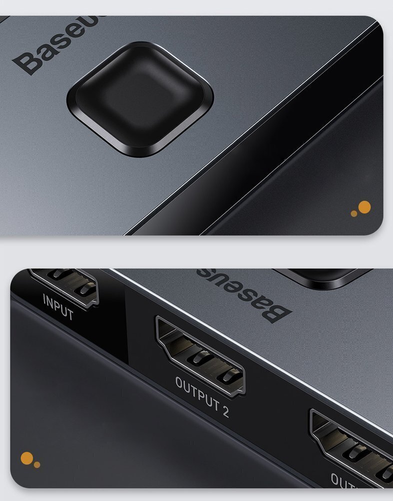 Baseus bidirectional HDMI - 2x HDMI cena un informācija | Adapteri un USB centrmezgli | 220.lv