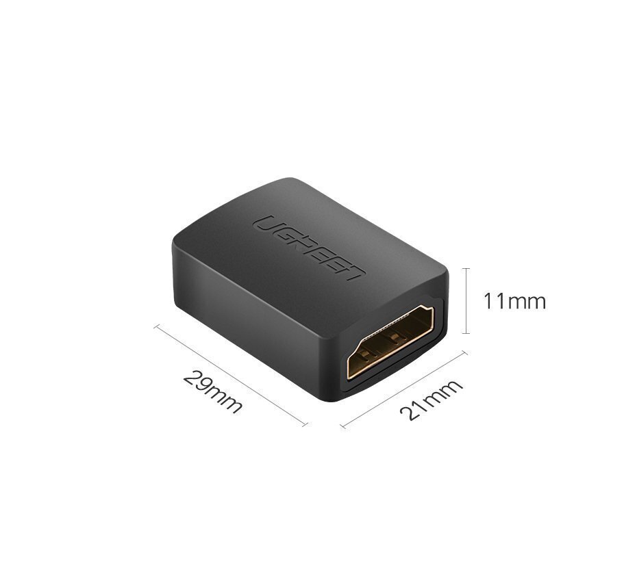 Ugreen HDMI 4K video adapteris, melns цена и информация | Adapteri un USB centrmezgli | 220.lv