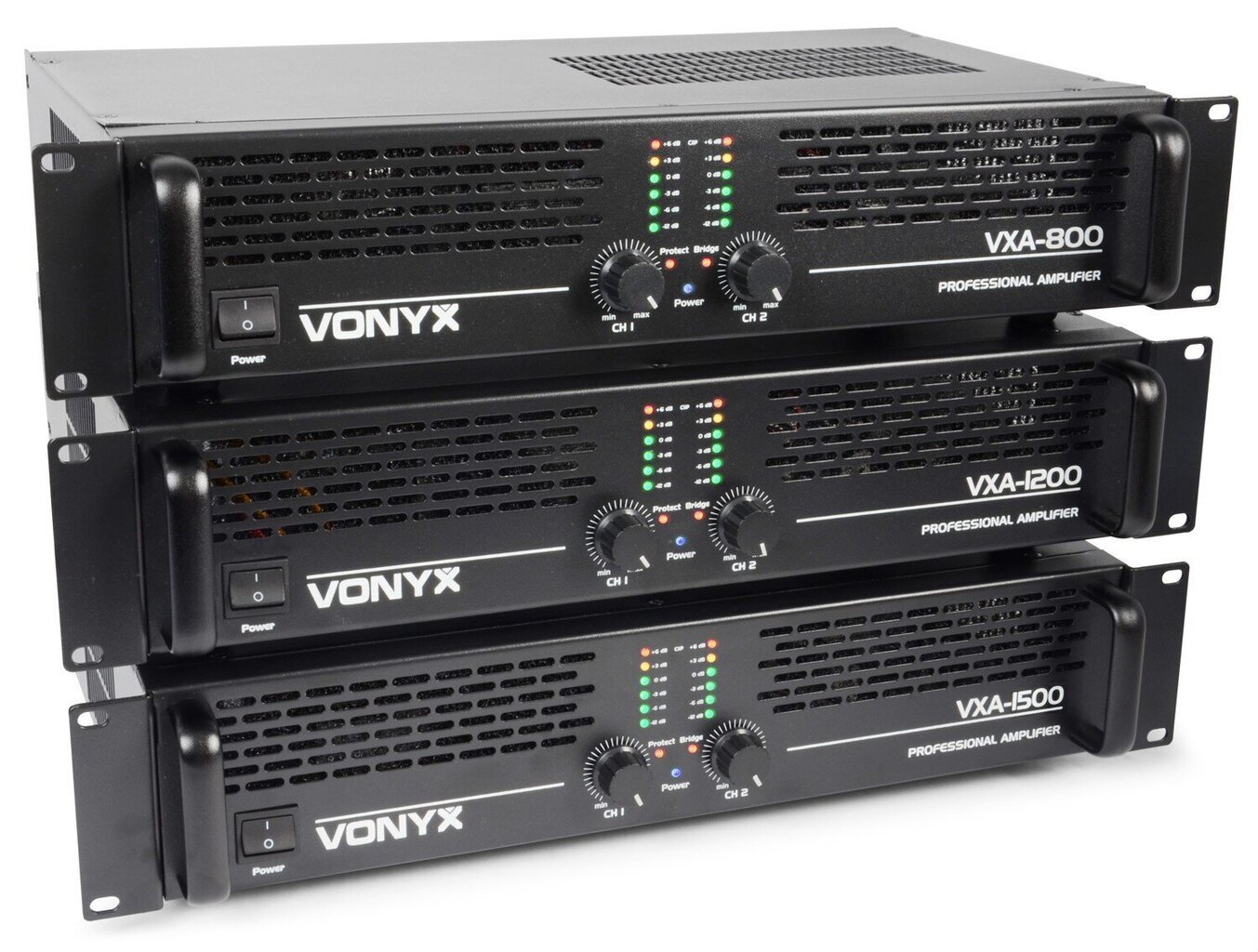Vonyx PA-pastiprinātājs VXA-1200 II 2x 600W cena un informācija | Mājas akustika, Sound Bar sistēmas | 220.lv