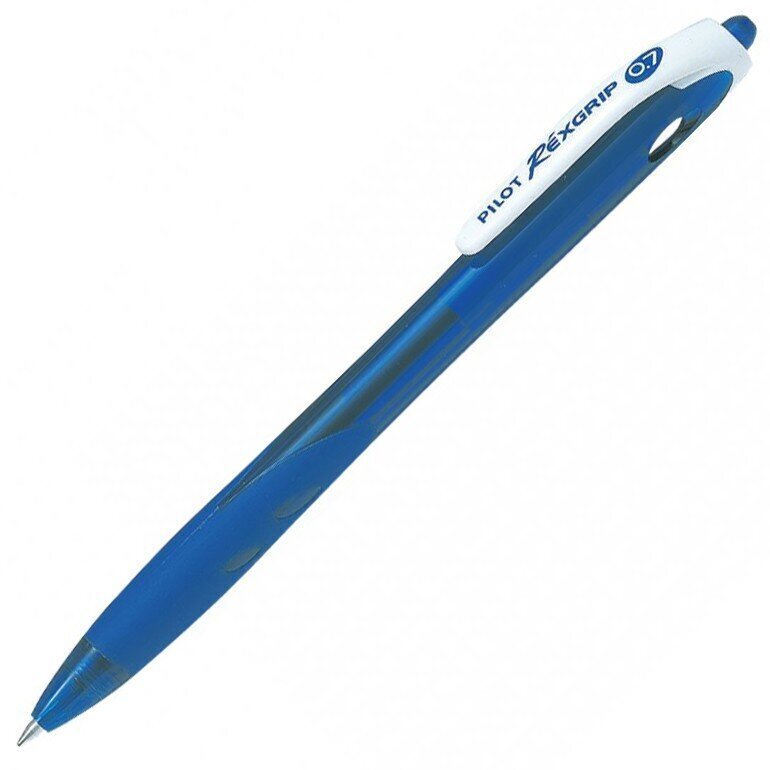 Ekoloģiska automātiska lodīšu pildspalva PILOT RexGrip, 0.7 mm, zila cena un informācija | Rakstāmpiederumi | 220.lv