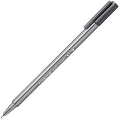 Pildspalva STAEDTLER TRIPLUS FINELINER, 0.3 mm, pelēka цена и информация | Письменные принадлежности | 220.lv
