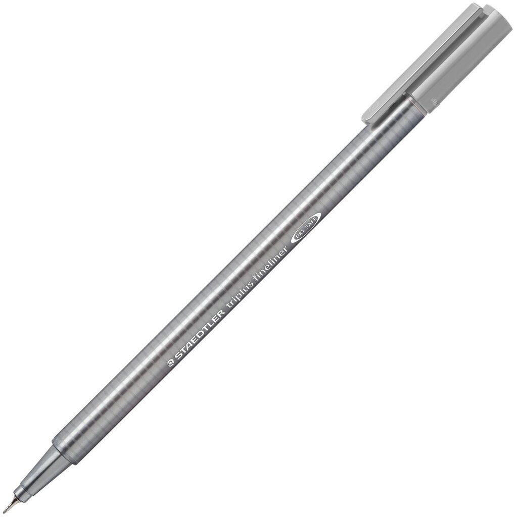 Pildspalva STAEDTLER TRIPLUS FINELINER, 0.3 mm, gaiši pelēka cena un informācija | Rakstāmpiederumi | 220.lv