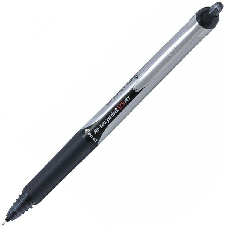 Automātiska pildspalva Pilot Hi-Tecpoint V7 RT, 0.7 mm, melna цена и информация | Rakstāmpiederumi | 220.lv