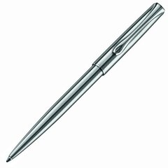 Automātiska lodīšu pildspalva Diplomat Traveller, sudraba krāsas korpuss, 0.7 mm, zila cena un informācija | Rakstāmpiederumi | 220.lv