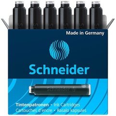 Чернильные капсулы Schneider, 6 шт., черные цена и информация | Письменные принадлежности | 220.lv