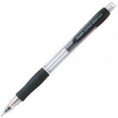 Automātisks zīmulis PILOT Super grip, melns korpuss, 0,5 mm cena un informācija | Rakstāmpiederumi | 220.lv