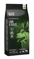 Prima Dog sausā barība pieaugušiem visu šķirņu suņiem ar jēru un kartupeļiem, 12kg cena un informācija | Sausā barība suņiem | 220.lv