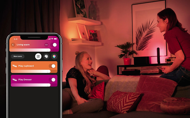 Viedā gaismekļa Philips Hue White and color ambiance Play gaismekļa pagarinājuma paka цена и информация | Galda lampas | 220.lv