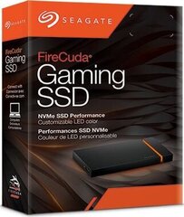 SEAGATE FireCuda Gaming 500GB USB 3.2 USB-C Read speed 2000 MBytes/sec STJP500400 cena un informācija | Ārējie cietie diski | 220.lv