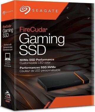 SEAGATE FireCuda Gaming 500GB USB 3.2 USB-C Read speed 2000 MBytes/sec STJP500400 цена и информация | Ārējie cietie diski | 220.lv