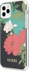 Aizmugurējais vāciņš Guess    Apple    iPhone 11 Pro Flower Shiny Cover    Black cena un informācija | Telefonu vāciņi, maciņi | 220.lv