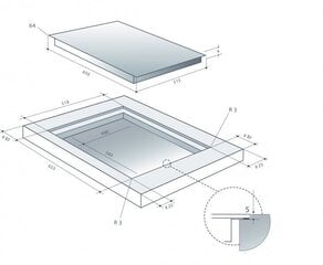 De Dietrich DPI7550B iebūvējamā indukcijas plīts virsma цена и информация | Варочные поверхности | 220.lv