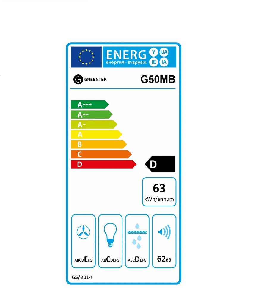 Greentek G50MB cena un informācija | Tvaika nosūcēji | 220.lv