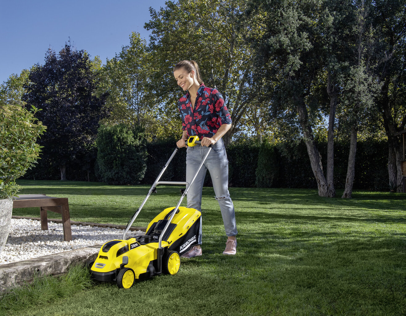 Akumulatora zāles pļāvējs Karcher LMO 18-33 cena un informācija | Zāles pļāvēji | 220.lv