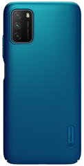 Aizmugurējais vāciņš Nillkin    Xiaomi    Poco M3 Super Frosted Cover    Peacock Blue cena un informācija | Telefonu vāciņi, maciņi | 220.lv