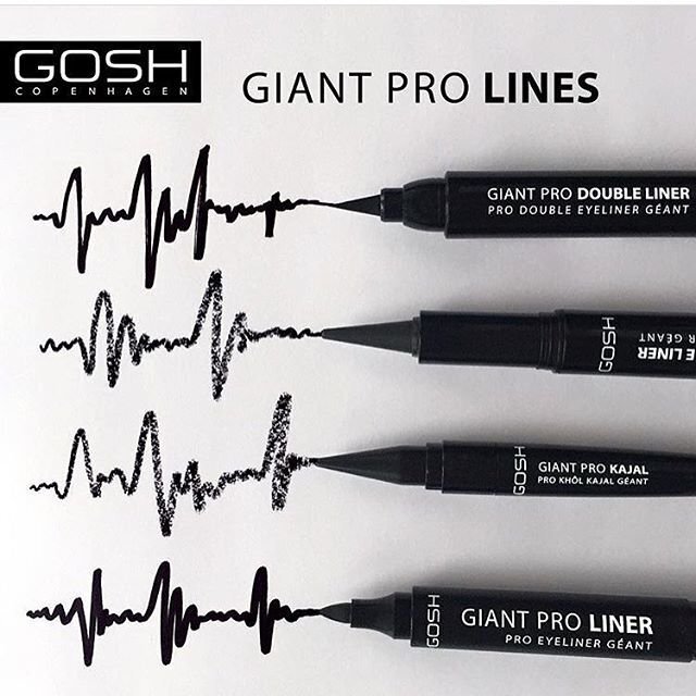 GOSH Giant Pro Double Liner acu laineris 1.5 g + 2.5 ml, 001 Black cena un informācija | Acu ēnas, skropstu tušas, zīmuļi, serumi | 220.lv