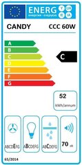 Candy CCC60W cena un informācija | Tvaika nosūcēji | 220.lv