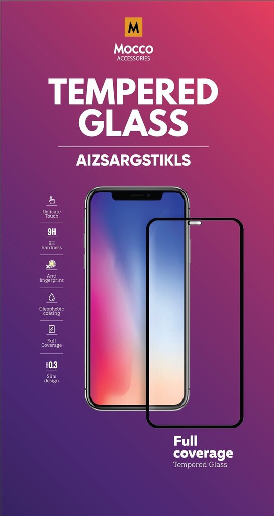 Mocco Full Face / Full Glue Tempered Glass Aizsargstikls Pilnam Ekrānam Samsung Galaxy S21 FE Melns cena un informācija | Ekrāna aizsargstikli | 220.lv