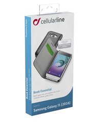 Samsung Galaxy J1(2016) case BOOK ESSEN by Cellular black cena un informācija | Telefonu vāciņi, maciņi | 220.lv