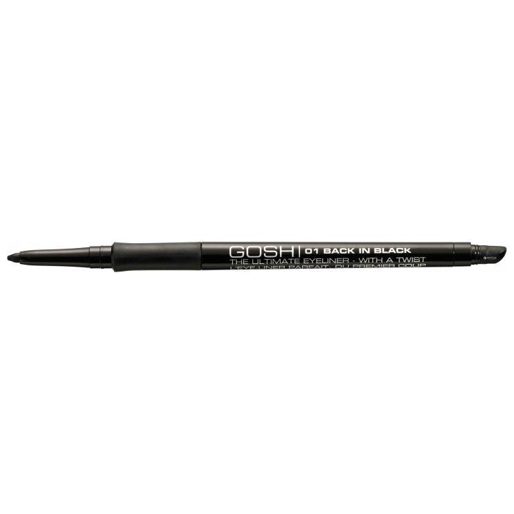 GOSH The Ultimate Eyeliner with a twist acu laineris 0.4 g, 01 Back in Black cena un informācija | Acu ēnas, skropstu tušas, zīmuļi, serumi | 220.lv