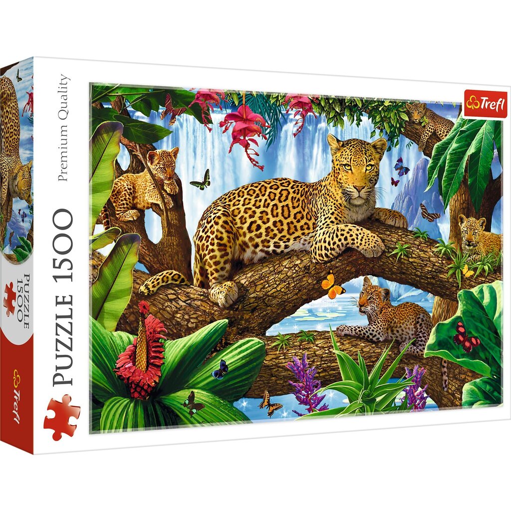 TREFL Puzle Leopards, 1500 gab. cena un informācija | Puzles, 3D puzles | 220.lv