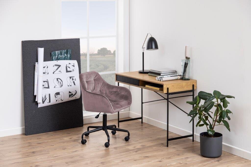 Darba krēsls BROOKE, 59x59xH89cm, veclaicīgi rozā cena un informācija | Biroja krēsli | 220.lv