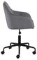 Darba krēsls BROOKE, 59x59xH89cm, tumši pelēks cena un informācija | Biroja krēsli | 220.lv