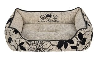 Cazo Exclusive Soft Bed Noir коричневая кровать для собак 75x60см цена и информация | Лежаки, домики | 220.lv