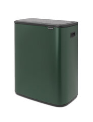 Brabantia корзина для мусора Bo Touch Bin, 2x30 л, зеленая цена и информация | Мусорные баки | 220.lv