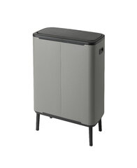 Корзина для мусора Brabantia Bo touch Bin Hi, 60 л, серый минеральный бетон цена и информация | Мусорные баки | 220.lv