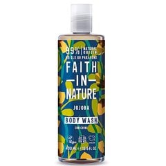 Faith in Nature dušas želeja-vannas putas bagātinatas ar žožobas eļļu, 400ml cena un informācija | Faith in nature Smaržas, kosmētika | 220.lv