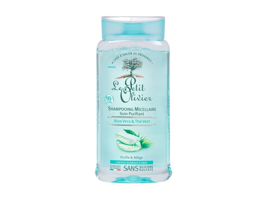 Le Petit Olivier Aloe Vera & Green Tea Purifying šampūns 250 ml cena un informācija | Šampūni | 220.lv