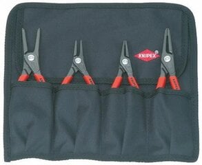 Knipex 001957 sprostgredzena knaibļu komplekts + pārnēsāšnas soma, 4 gab cena un informācija | Rokas instrumenti | 220.lv